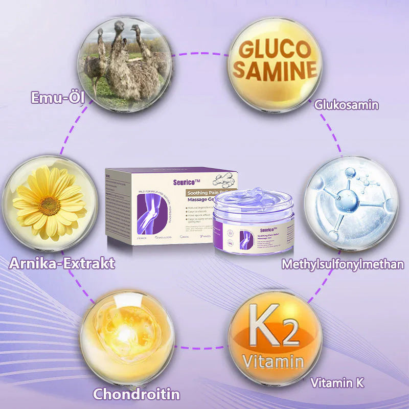 🍀💪OFFICIAL SALE: Seurico™ Schmerzlinderndes Massage-Gel mit Kurkuma und Emu-Öl zur Linderung von artritidy👨⚕️ Genehmigt von der American Osteopathic Association (IOA)💥
